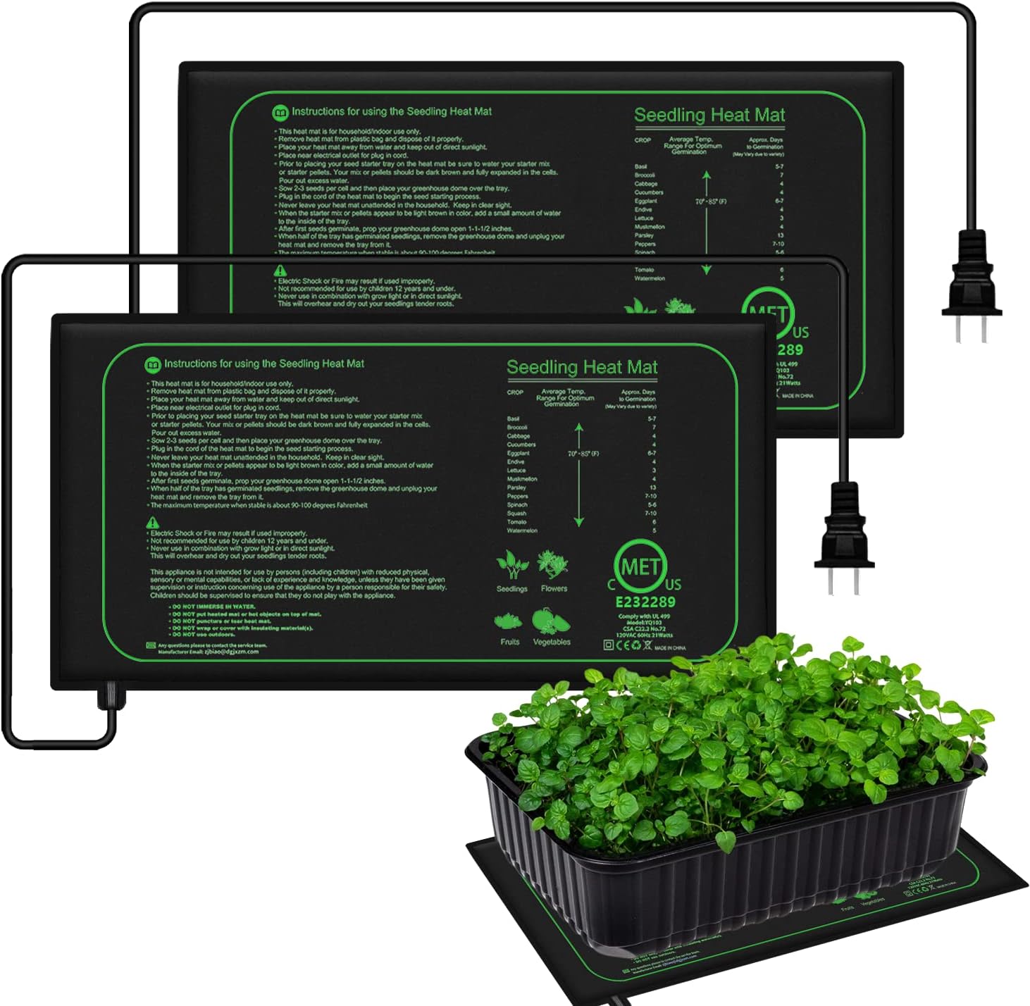 10/25/50CM Seedling Heat Mat I - đánh giá và giá Rooting Gel Clone