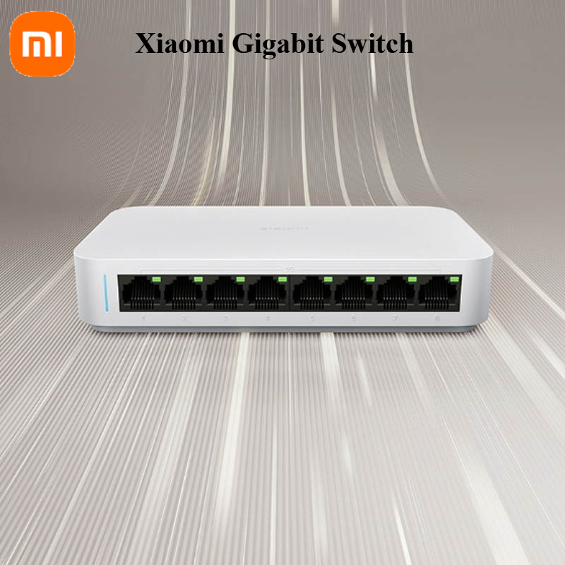 Xiaomi Mi 8 Ports RJ45 Gigabit - đánh giá và giá Xiaomi Hub Mijia Hub